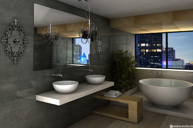 Modern bathroom - City